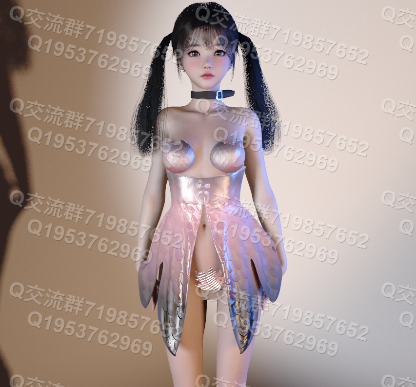 starlu.short_fishtail_skirt_suit.1-哈基米